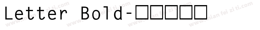 Letter Bold字体转换